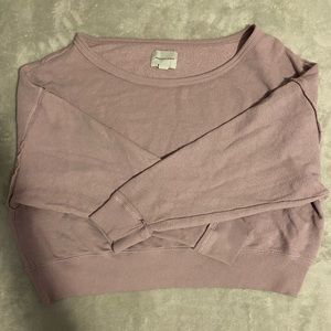 Lavender AE Outfitters Cropped Sweater